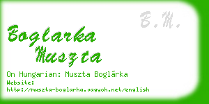 boglarka muszta business card